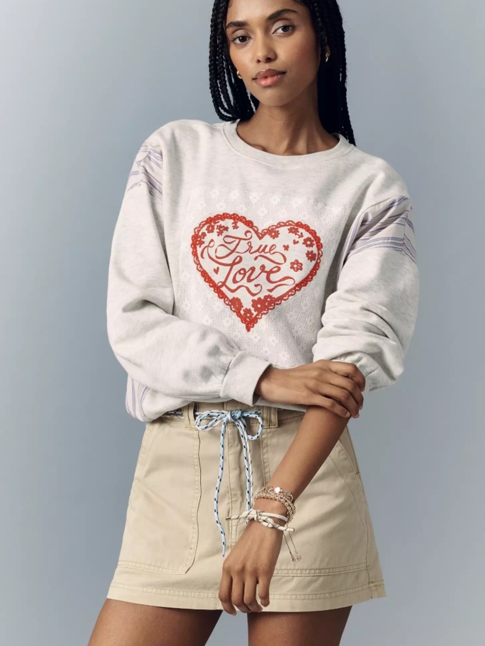 Anthropologie Maeve Be True Long-Sleeve Crew-Neck Sweater Top NWT size L